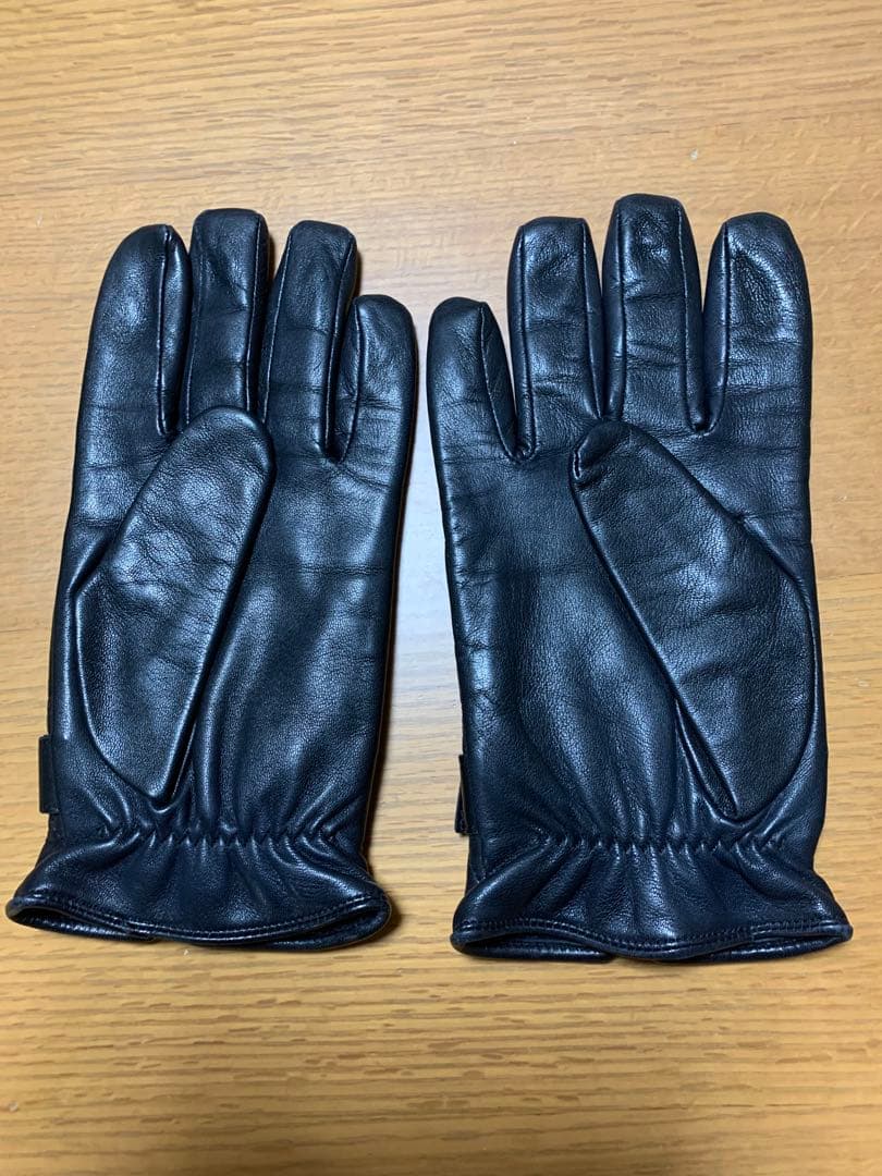 バーバリー BURBERRY ブラックレーベル レザー 手袋 羊革　黒