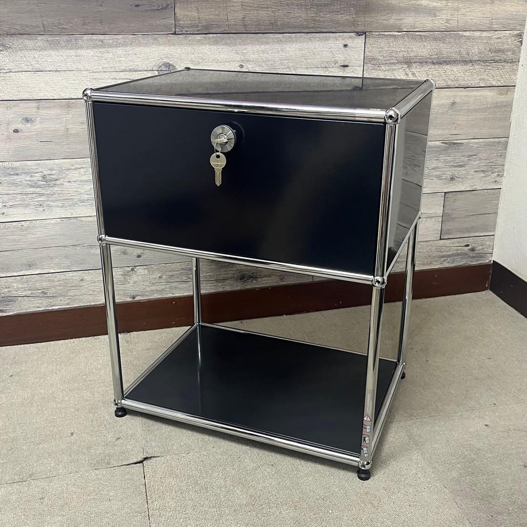 USM Haller １列２段サイドボード 色：黒