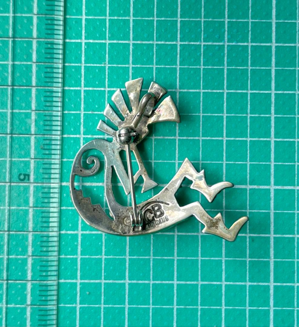 ココペリ　ブローチ　ホピ　インディアンジュエリー