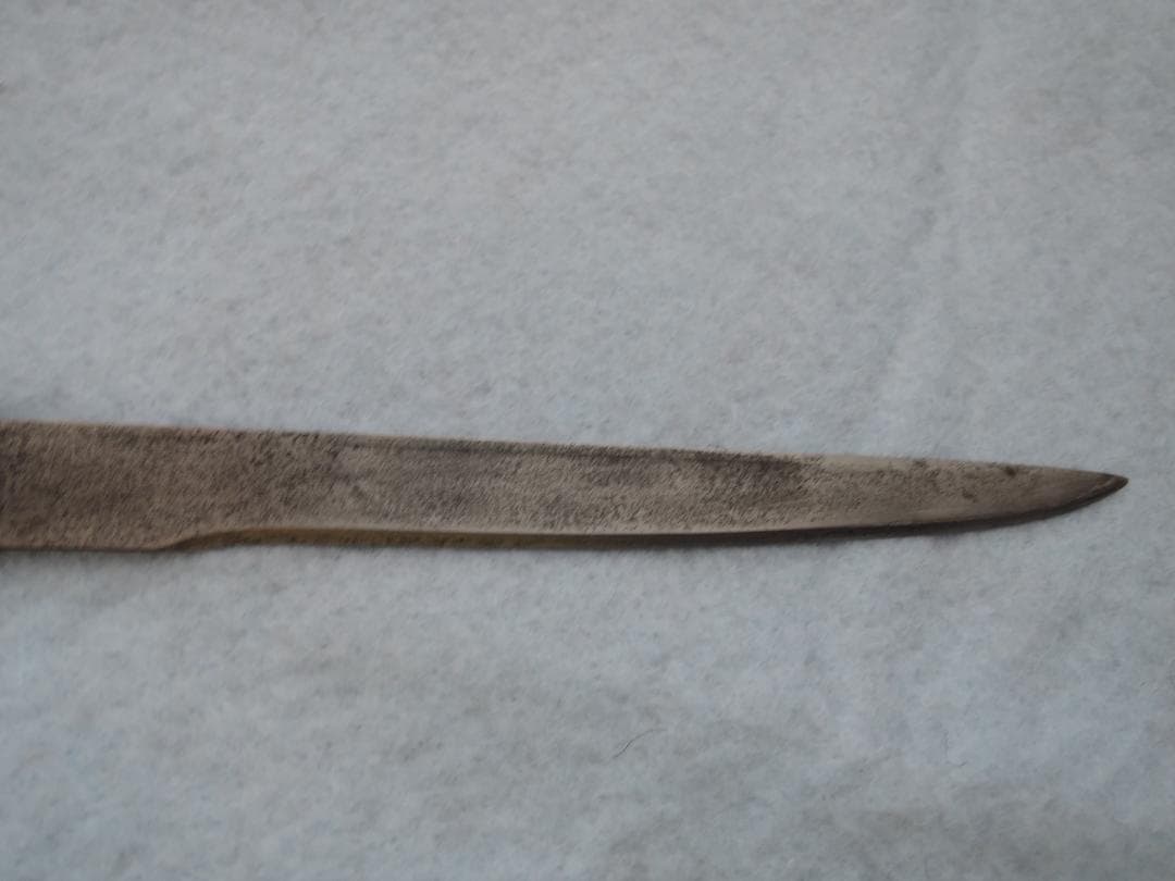 獅子小柄小刀★赤銅魚々子★時代武具