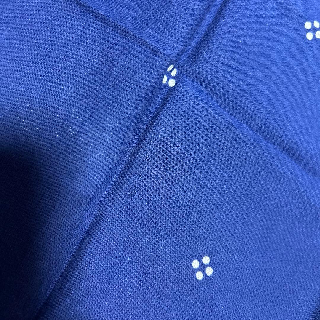 ぽ*い様 40's ネイビー ドット柄 バンダナ　両耳　 下鼻