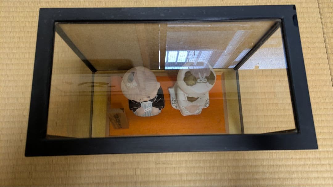 花嫁花婿人形 ガラスケース入り