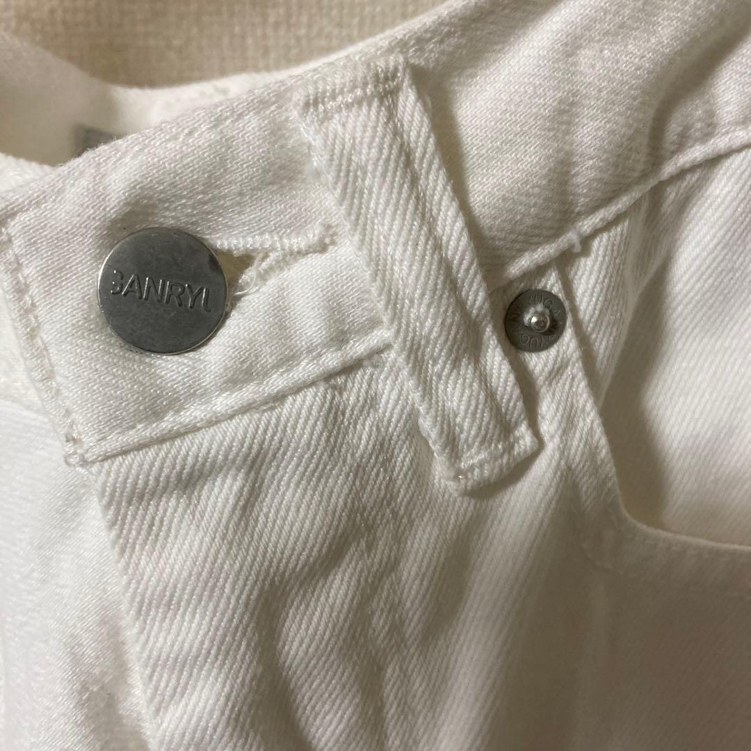 コムデギャルソンGANRYU ホワイトデニムサルエルS