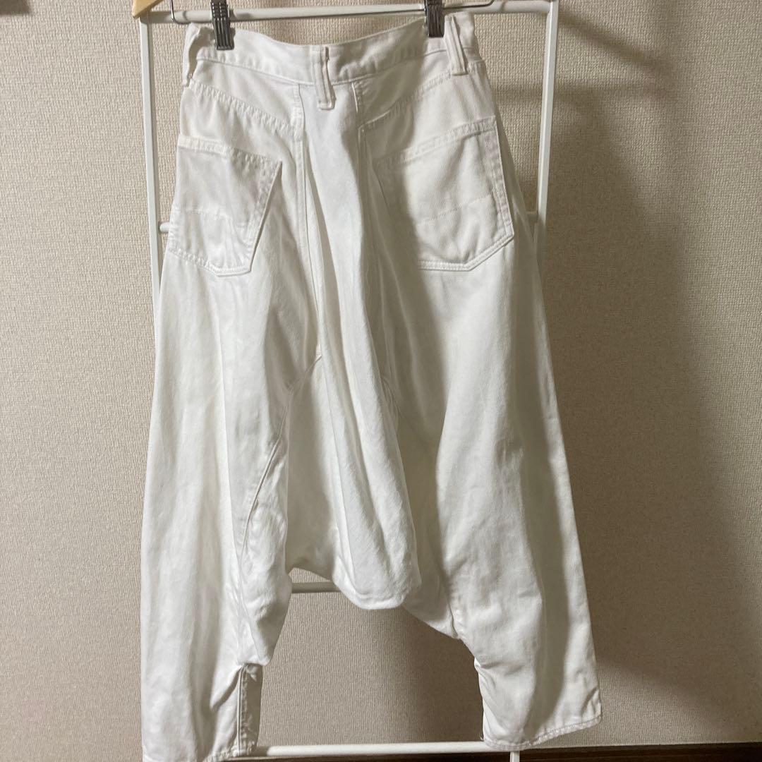 コムデギャルソンGANRYU ホワイトデニムサルエルS