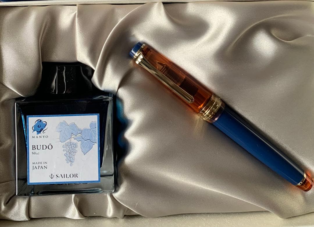 海外限定セーラー万年筆 プロギアスリム 万葉シリーズ#3 柿 MF