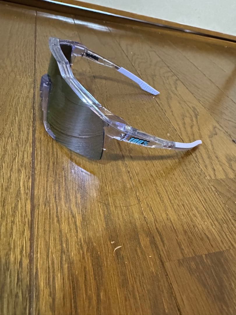 クリアフレーム ラップアラウンドサングラス　100%