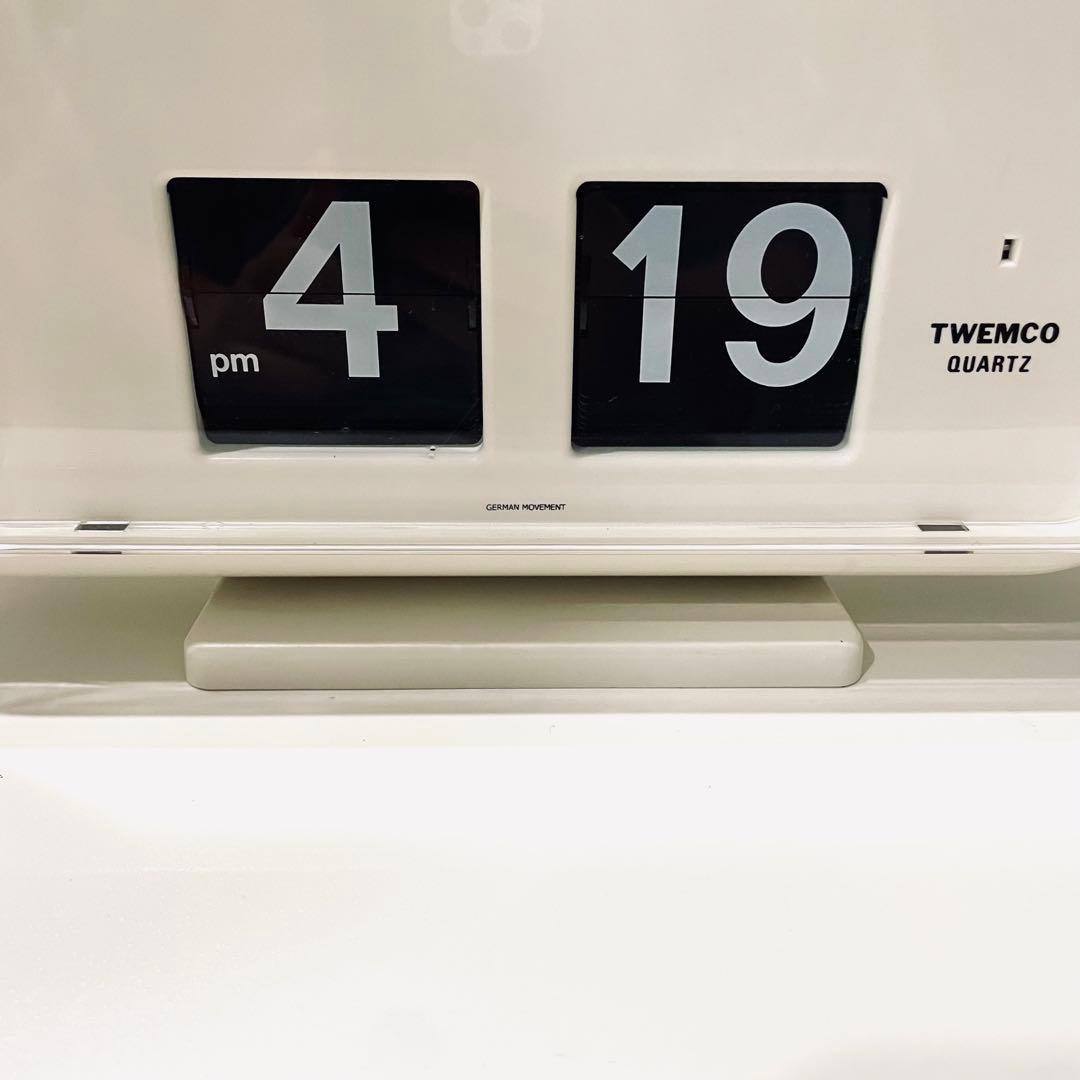 【ジャンク】TWEMCO トゥエンコ パタパタ時計 フリップクロック QD-35