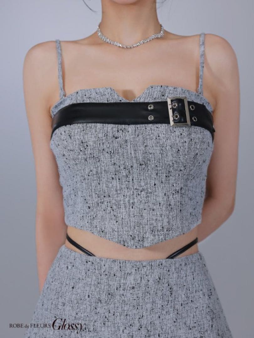 ROBE de FLEURS Glossy Sサイズ グレー・ブラック