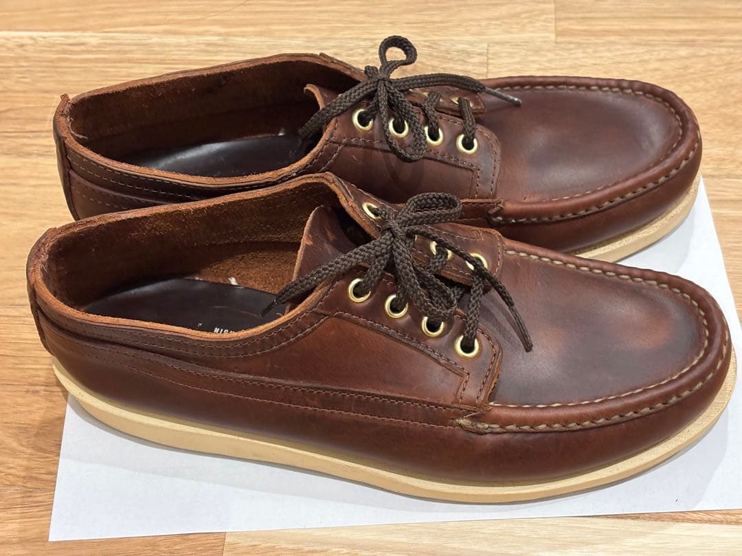 【美品】ラッセルモカシン　ヒューロンモカシン　ビブラムソール　8E