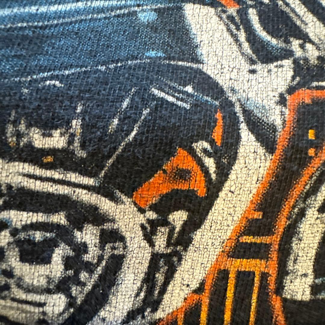 k*s様 希少フレイムファイヤーハーレーharleytシャツXLヴィンテージUS