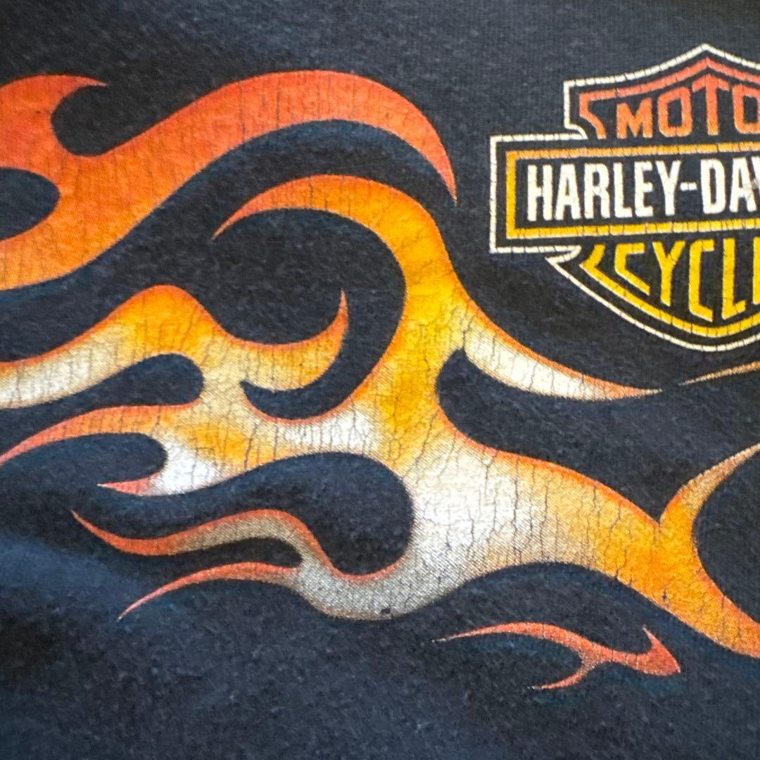 k*s様 希少フレイムファイヤーハーレーharleytシャツXLヴィンテージUS