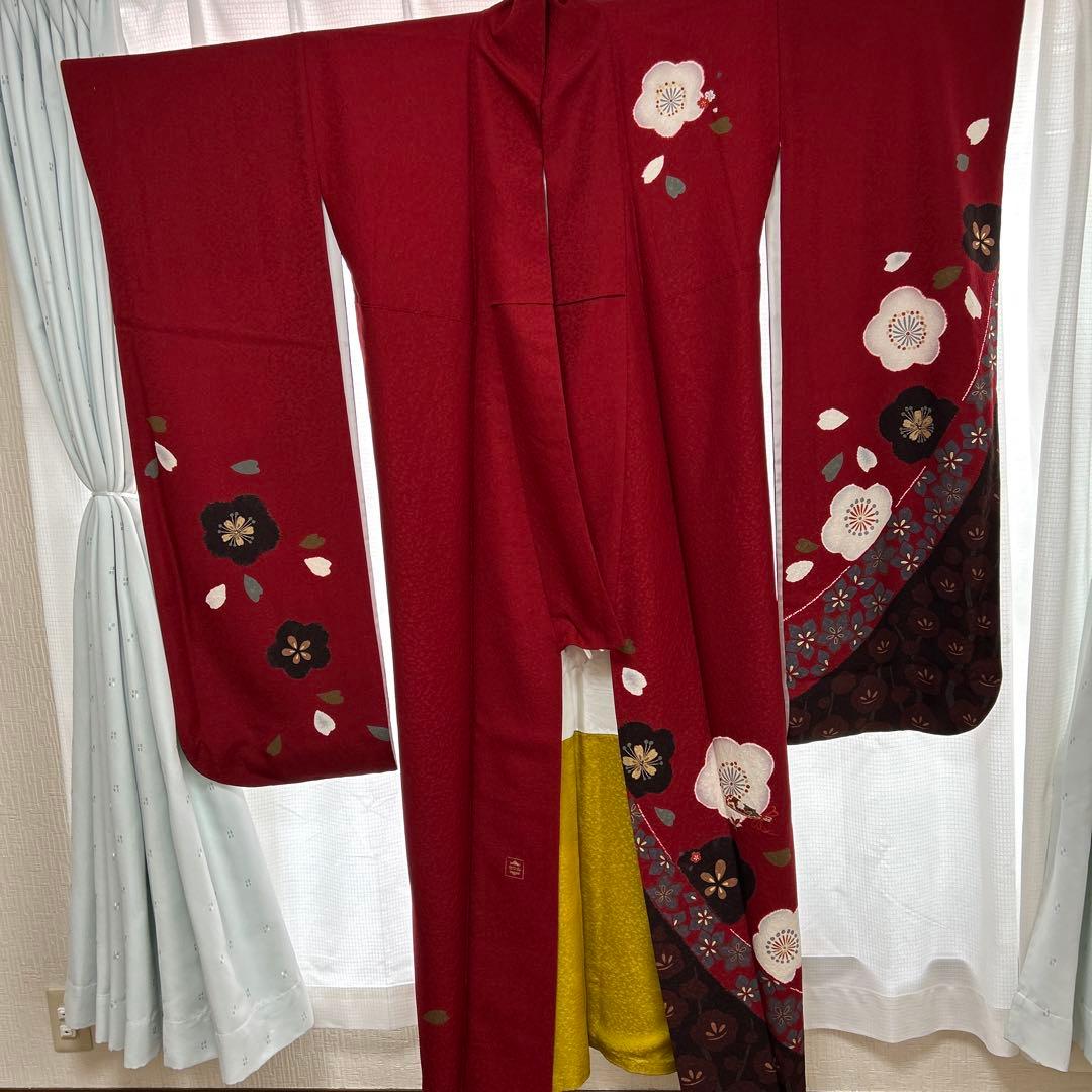 振袖と袋帯セット　絹　丸昌