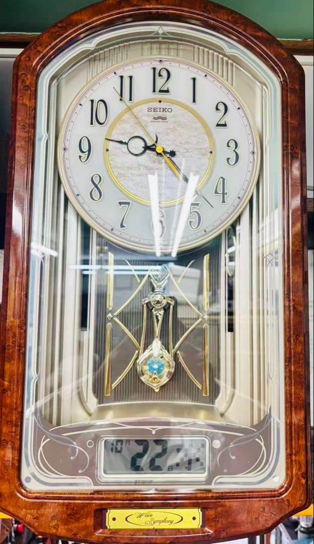 中古美品　セイコー　電波　からくり時計　RE556B ウェーブシンフォニー