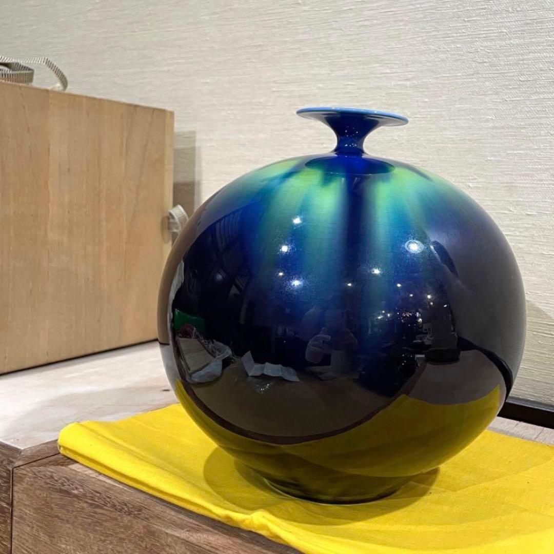 三代目 徳田八十吉 壺 人間国宝 新品同様