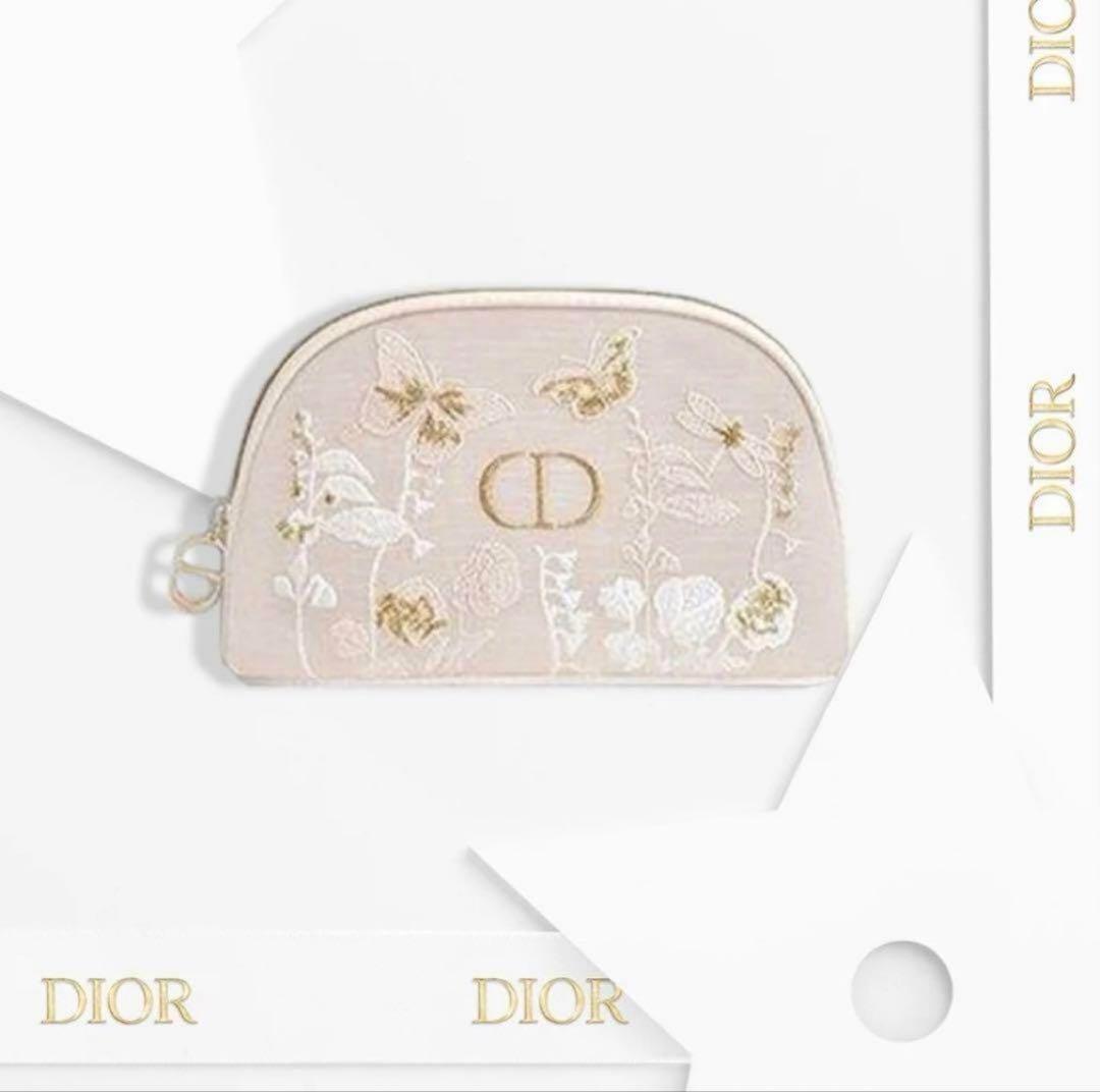 【限定】Dior マザーズデイ 母の日 ノベルティ 刺繍 ポーチ ギフトボックス