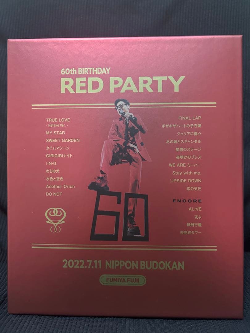 藤井フミヤ60th BIRTHDAY RED PARTY⭐︎台座直筆サイン入