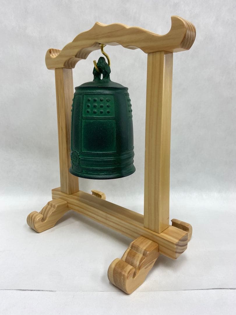 3.5寸鐘　木枠・撞木付き　癒しの鐘