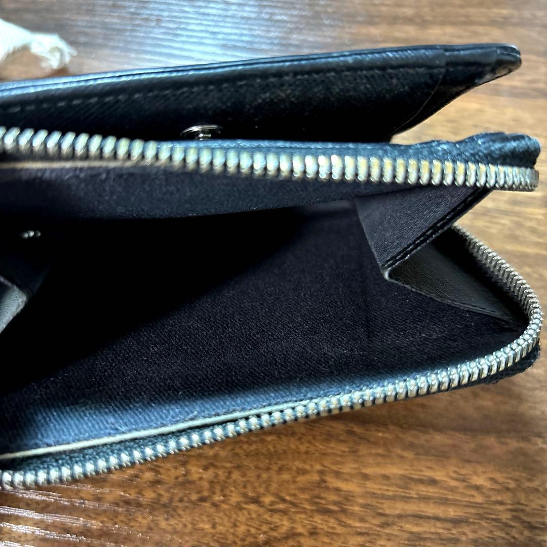 【ヒロ】A.P.C. 二つ折り財布 黒　袋付き