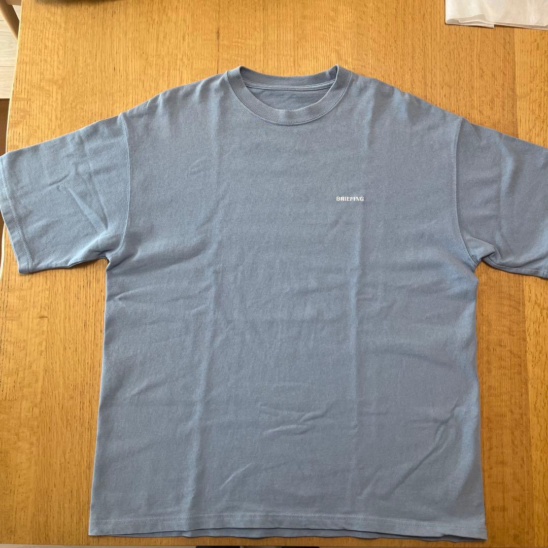 BRIEFING ホワイト・水色　Tシャツ