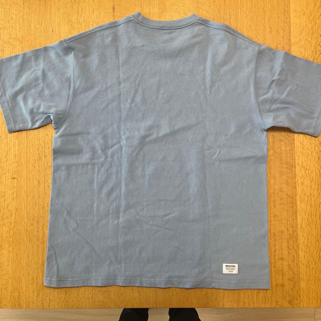BRIEFING ホワイト・水色　Tシャツ