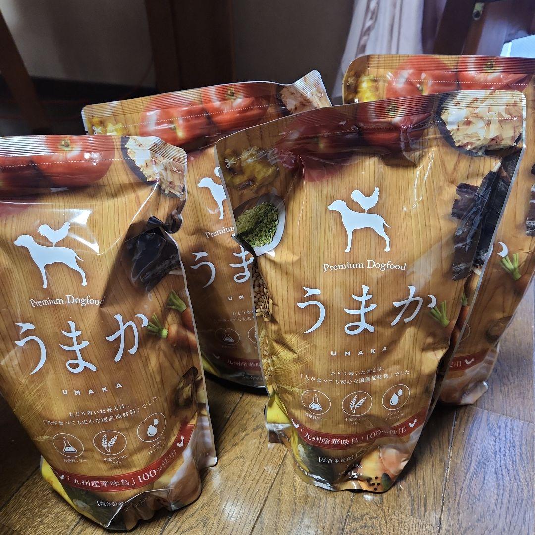 【4袋おまとめ】うまか UMKA ドライドッグフード 1.5kg
