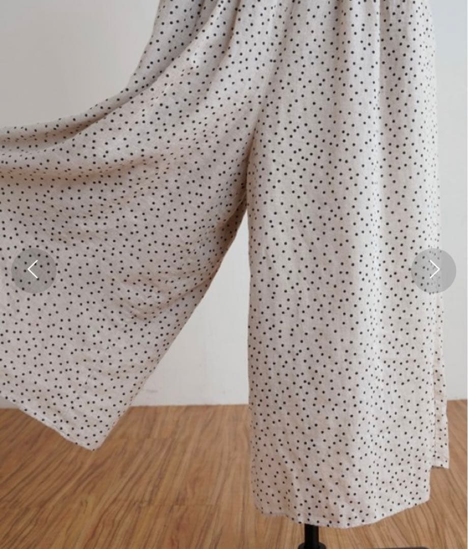 BEARDSLEY 100%リネン ドット キュロット