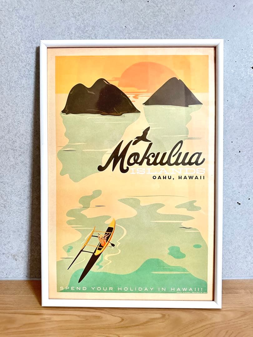 ハワイ画家Nick Kucharニック カッチャーアート額付き6点セット