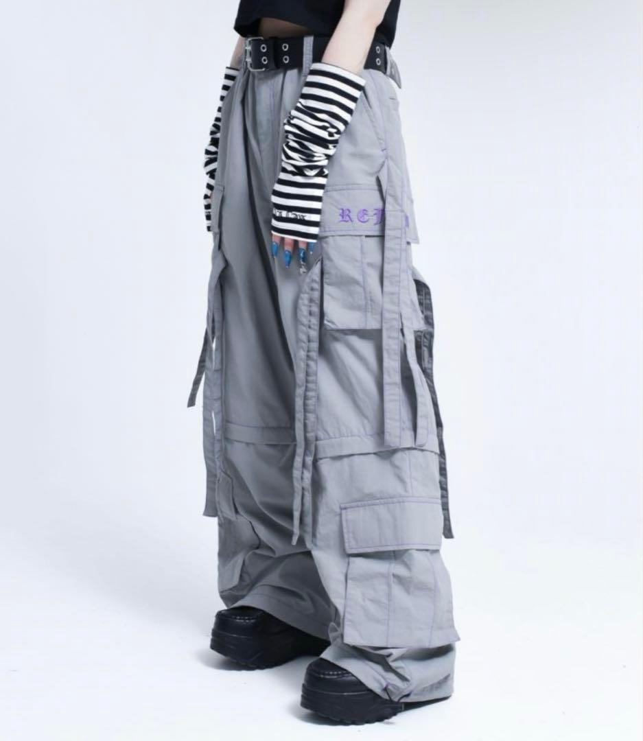 REFLEM レフレム セパレート ワイド アジャスター パンツ グレー