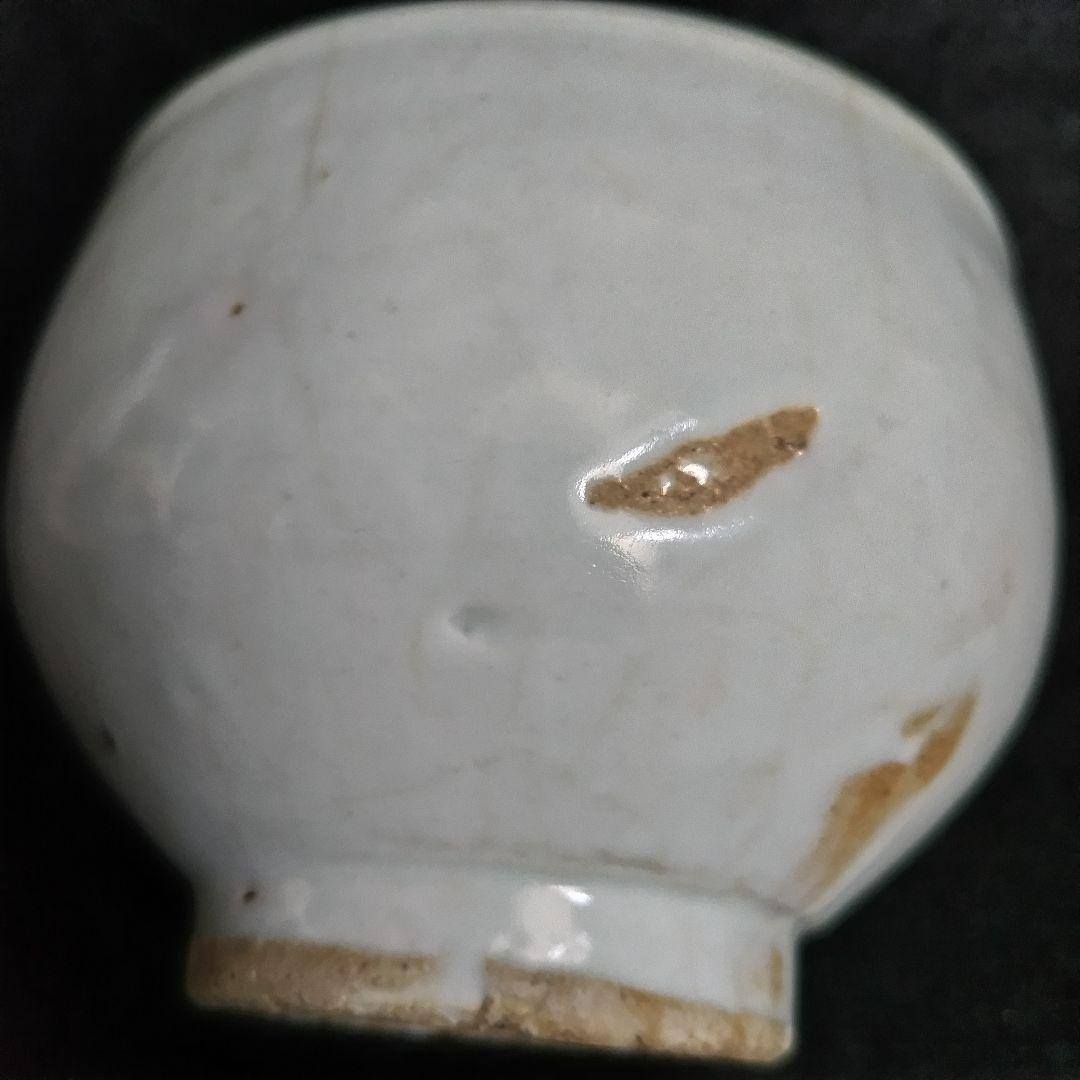 李朝白磁茶碗 李朝分院