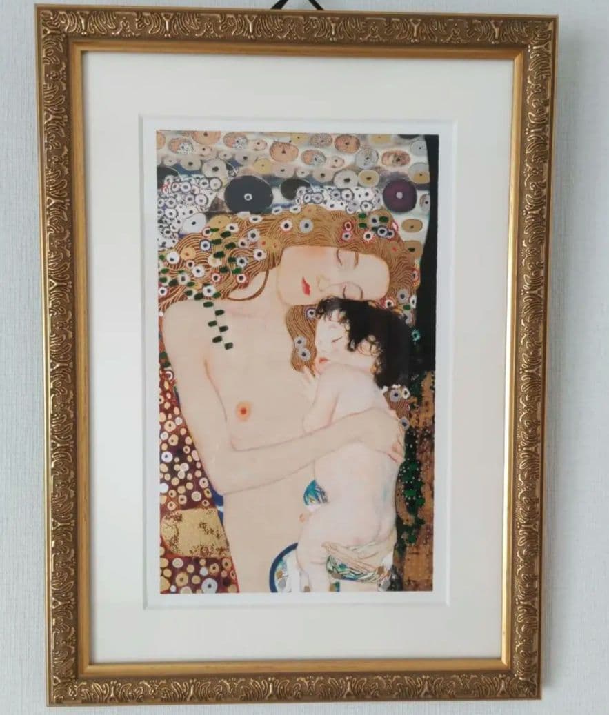 クリムト「女性の三世代　母と子」
