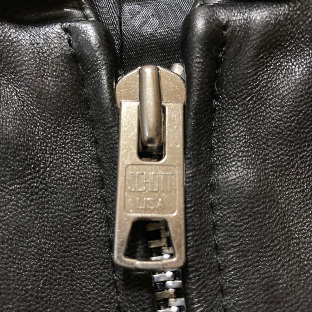 希少・美品　schott　レザージャケット シングルライダース 羊革