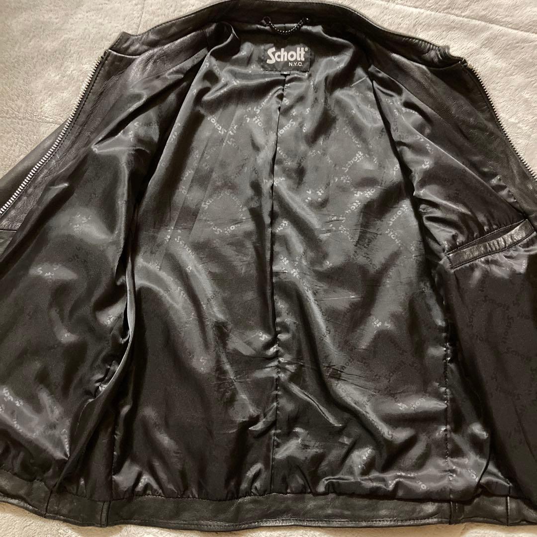 希少・美品　schott　レザージャケット シングルライダース 羊革