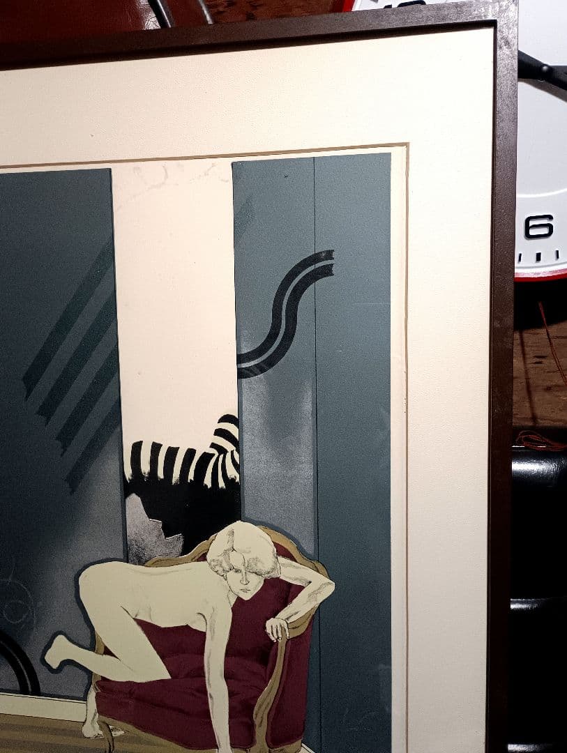 リトグラフ　版画　希少　アールデコ　裸婦　７０年代　非売品　フランス