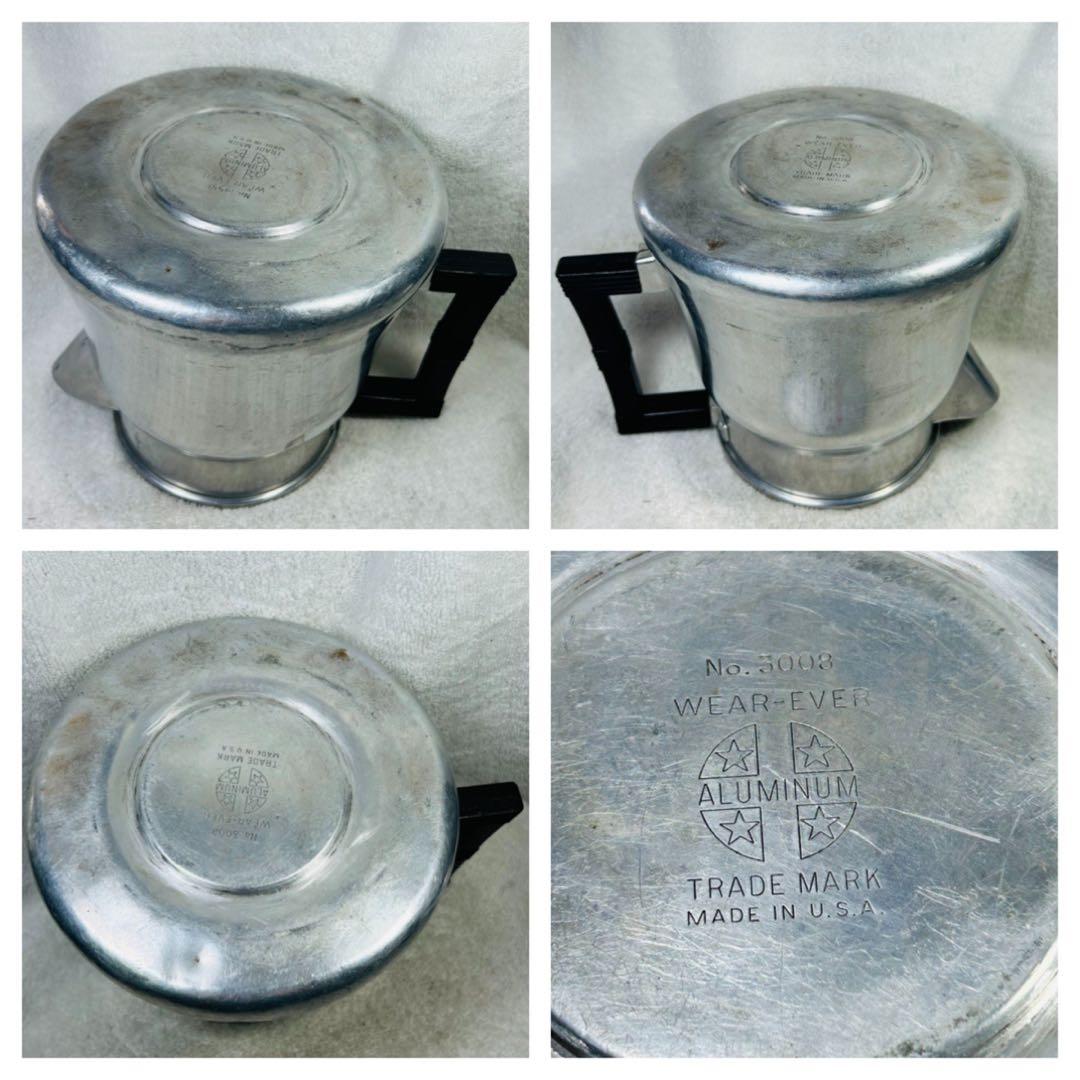 美品ビンテージ品アメリカ製ウェアーエバー社コーヒーポット#3008パーコレーター