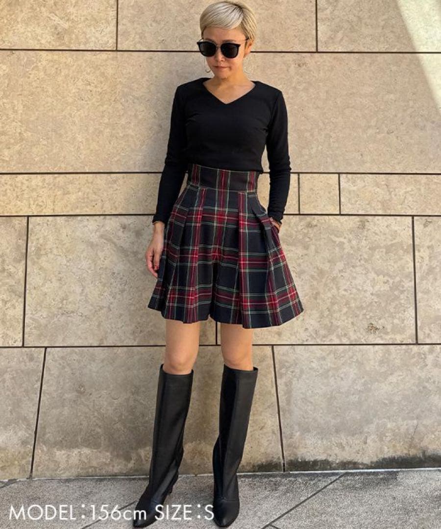 新作新品未使用タグ付き♡JENNE ジェンヌタータンチェックキュロット完売品！