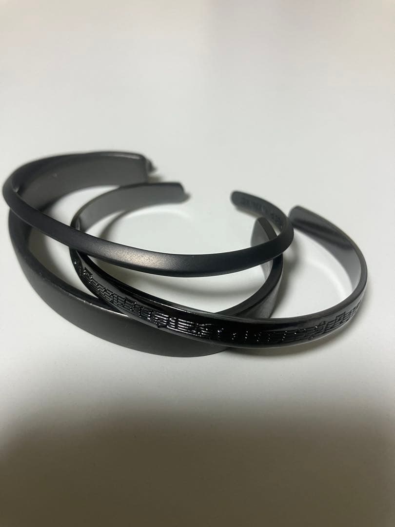 Number nine ナンバーナイン　バングル3本セット　ブラック