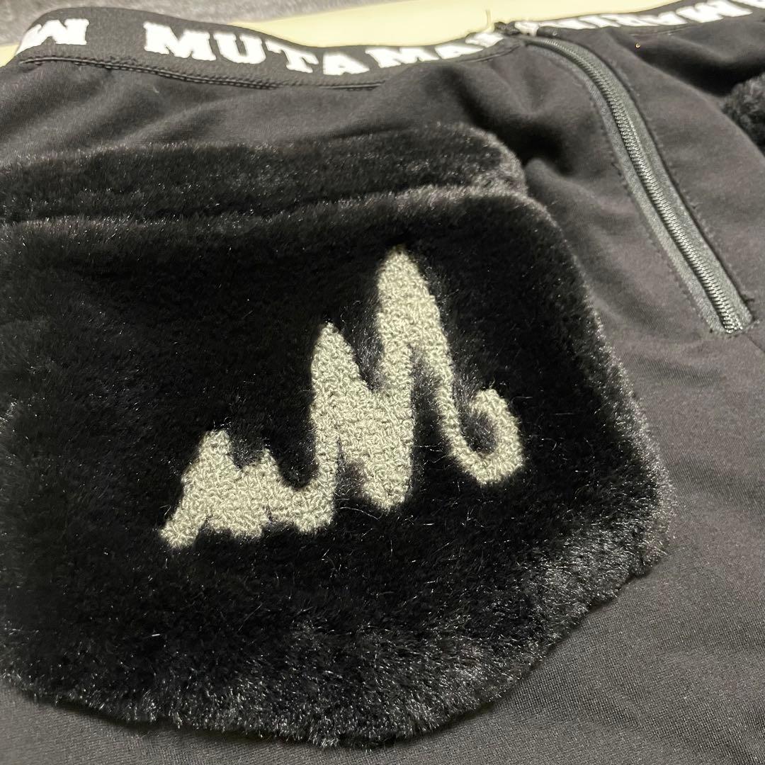 MUTAMARINE レディーススカート 黒　ファーポケット　タイトミニ　ゴルフ