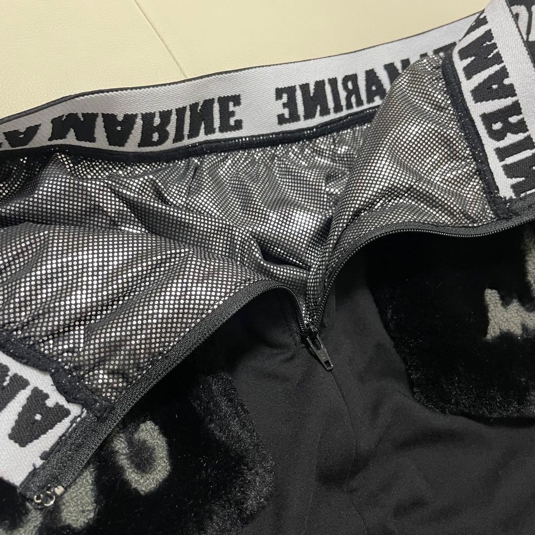 MUTAMARINE レディーススカート 黒　ファーポケット　タイトミニ　ゴルフ