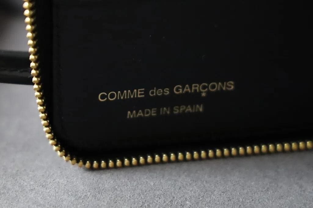 コムデギャルソン ハンドルウォレット 2つ折り財布 レザー 牛革 黒