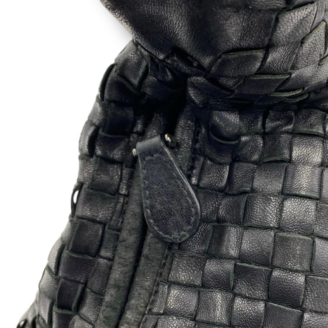 希少 ボッテガヴェネタ ホーボー イントレチャート レザー バッグ ビンテージ