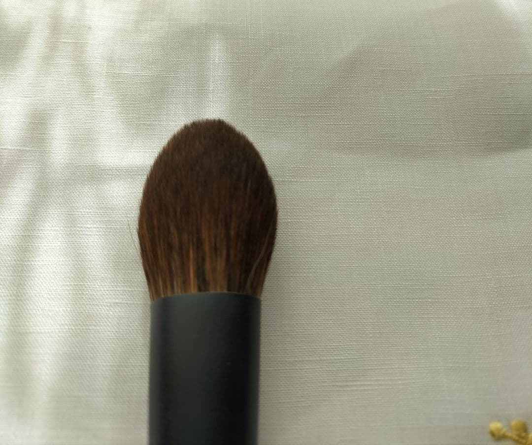 「中古」熊野筆　竹宝堂　REN-3　ハイライトブラシ　レッドフォックス✕灰リス