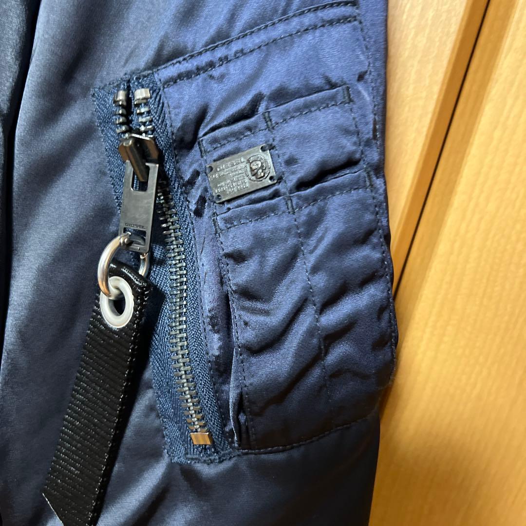 DIESEL ネイビー MA-1ジャンパー