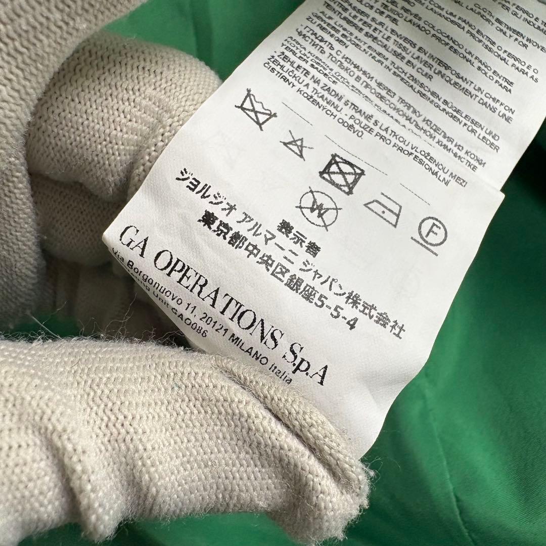 新品タグ付き ARMANI エンポリオアルマーニ ラムレザージャケット シングル