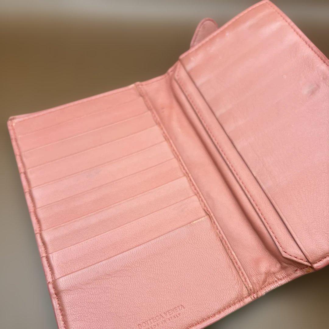 ◆正規品◆ボッティガヴェネタイントレチャート 二つ折りサイフ