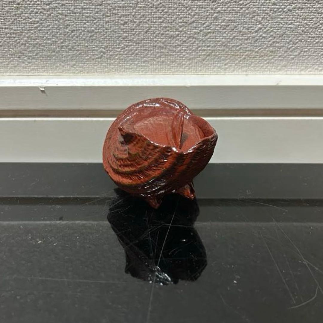 川瀬表完　天然胎さざえ香合　茶道具懐石茶箱鵬雲斎坐忘斎淡々斎即中斎茶碗水指茶杓棗