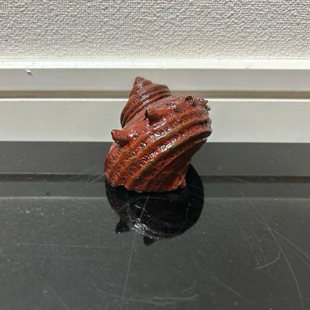 川瀬表完　天然胎さざえ香合　茶道具懐石茶箱鵬雲斎坐忘斎淡々斎即中斎茶碗水指茶杓棗