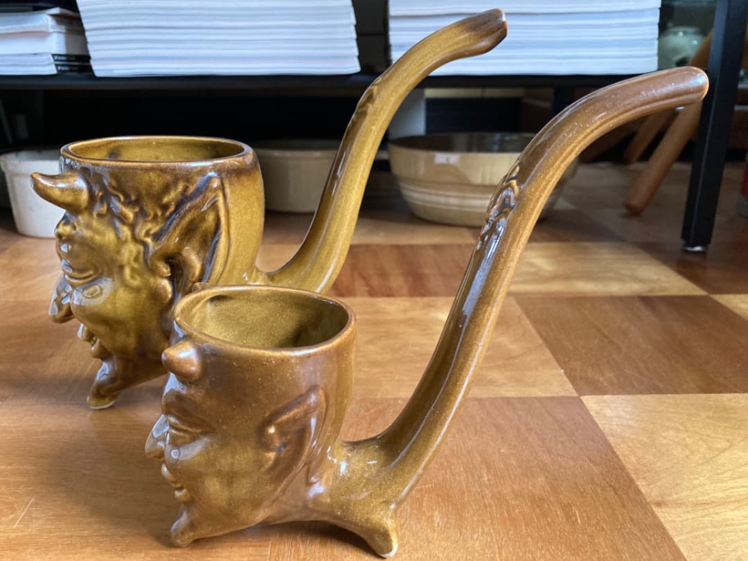 ビンテージ デビル パイプ 置物 オブジェ ロシア NEIGHBORHOOD