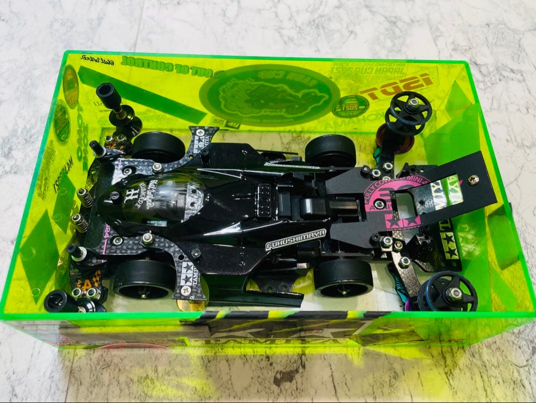 ミニ四駆　ＭＥシャーシ　幅狭２軸ATスラダン １軸アンカー