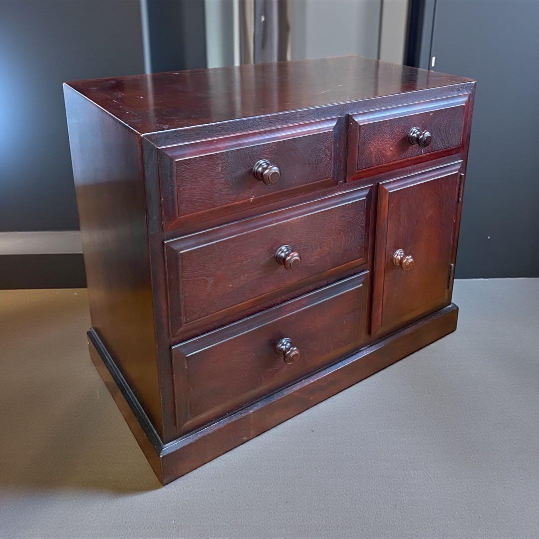 九州民芸家具（つくし民芸） チェスト　サイドテーブル　高級感溢れる重厚なチェスト