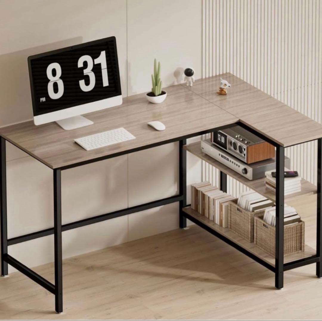 L字デスク ゲーミングデスク 机 PCデスク 幅110cm 学習机